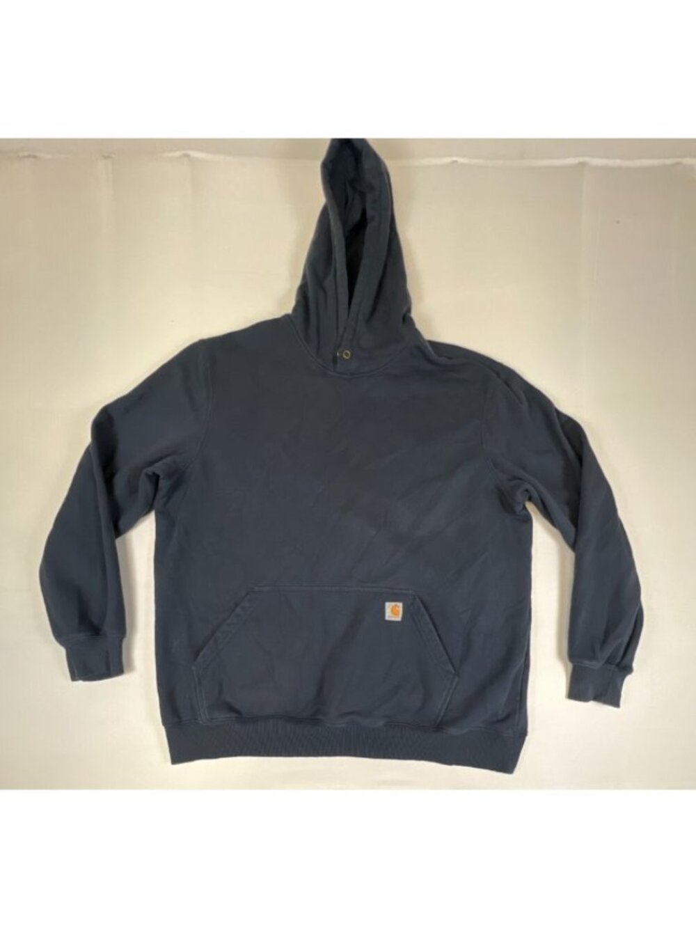 Carhartt Hoodie Mens 2XL Tall Navy Blue Rain Defender Pullover Sweatshirt